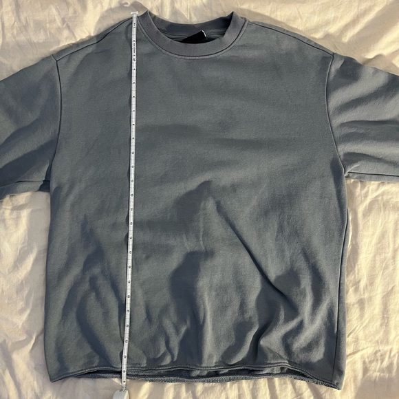 grey-blue wash crewneck - Picture 4 of 5